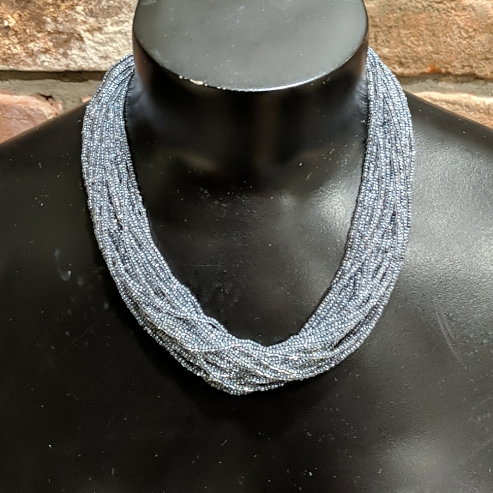 Lovely multi-stranded beaded necklace